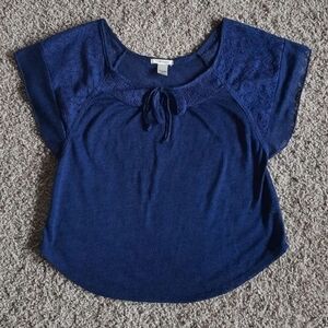 Blue Self Esteem Top Very Good Condition